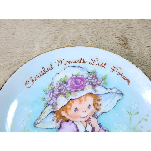 Avon Small Plate Porcelain 5" Mother's Day 1981 1982 Little Things Japan x2 Vtg - Picture 9 of 12
